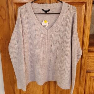 NWT Soft & Lightweight V-Neck Sweater